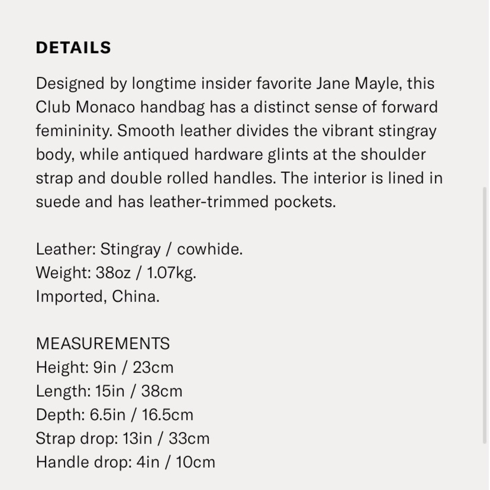 Mayle Stingray Bag - Picture 7 of 7